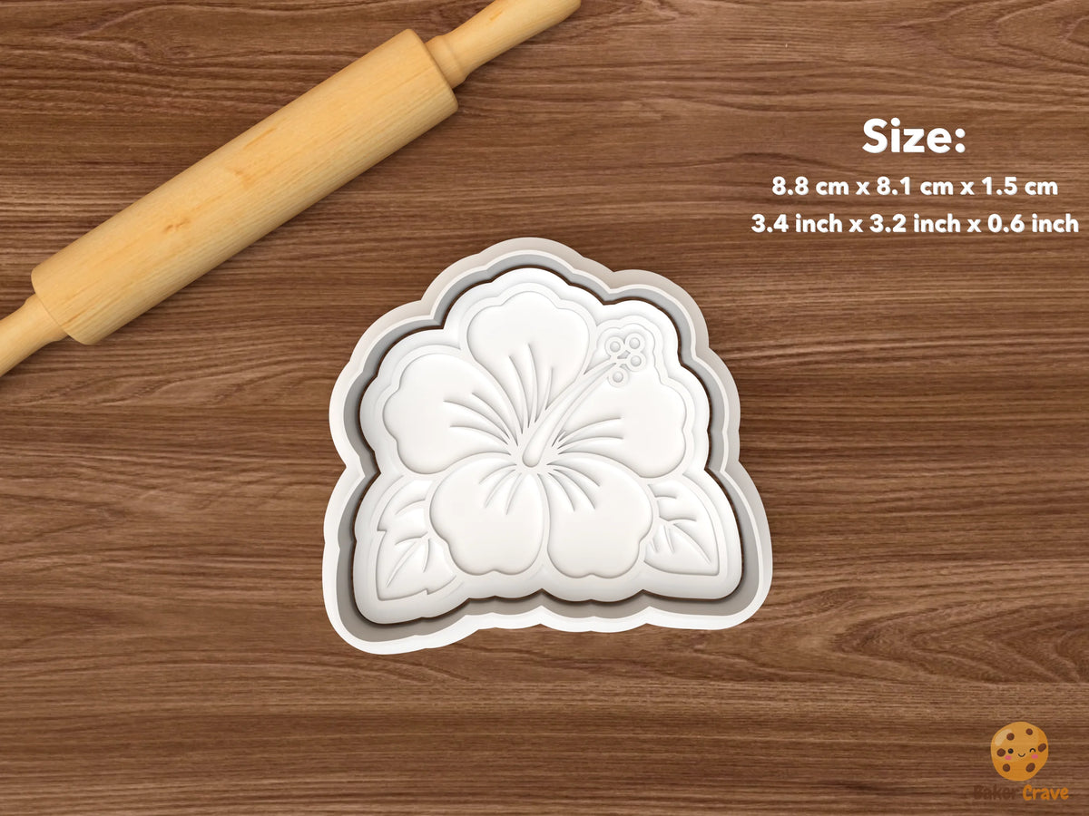 Tropical Hawaii Cookie Cutter Set - single hibiscus flower