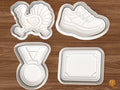 Turkey Trot Cookie Cutter Set STL File