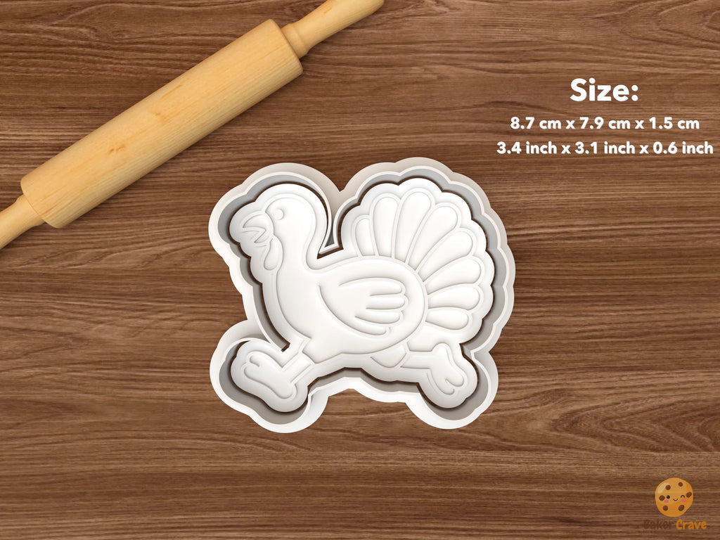 Turkey Trot Cookie Cutter Set STL File