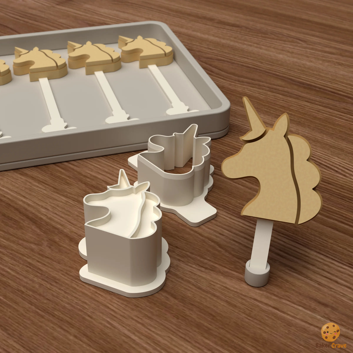 Unicorn Cake Pop Mold STL File