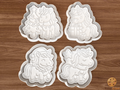 Christmas Unicorn Cookie Cutter Set STL File - unicorn1f