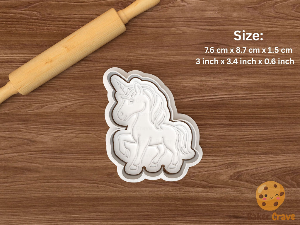 Unicorn Cookie Cutter Set STL File