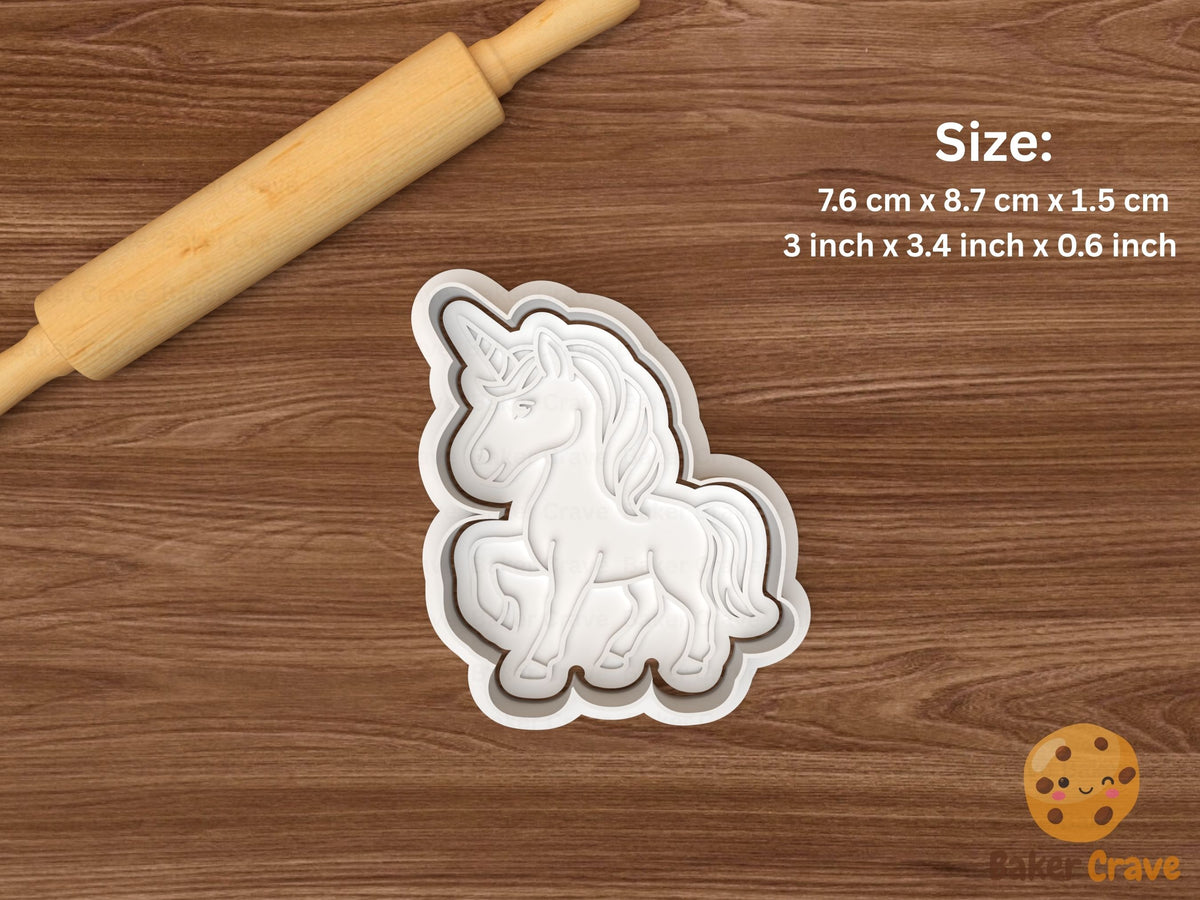 Unicorn Cookie Cutter Set STL File