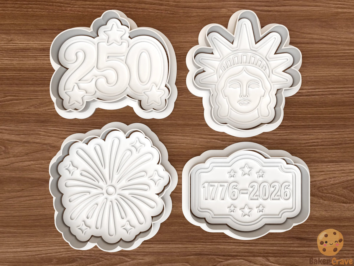 USA 250th Anniversary Cookie Cutter Set - usa1