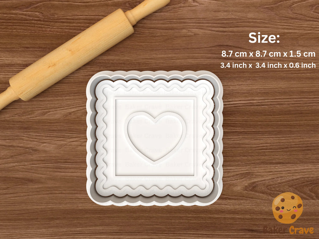 Valentine Love Mail Cookie Cutter Set STL File - love3