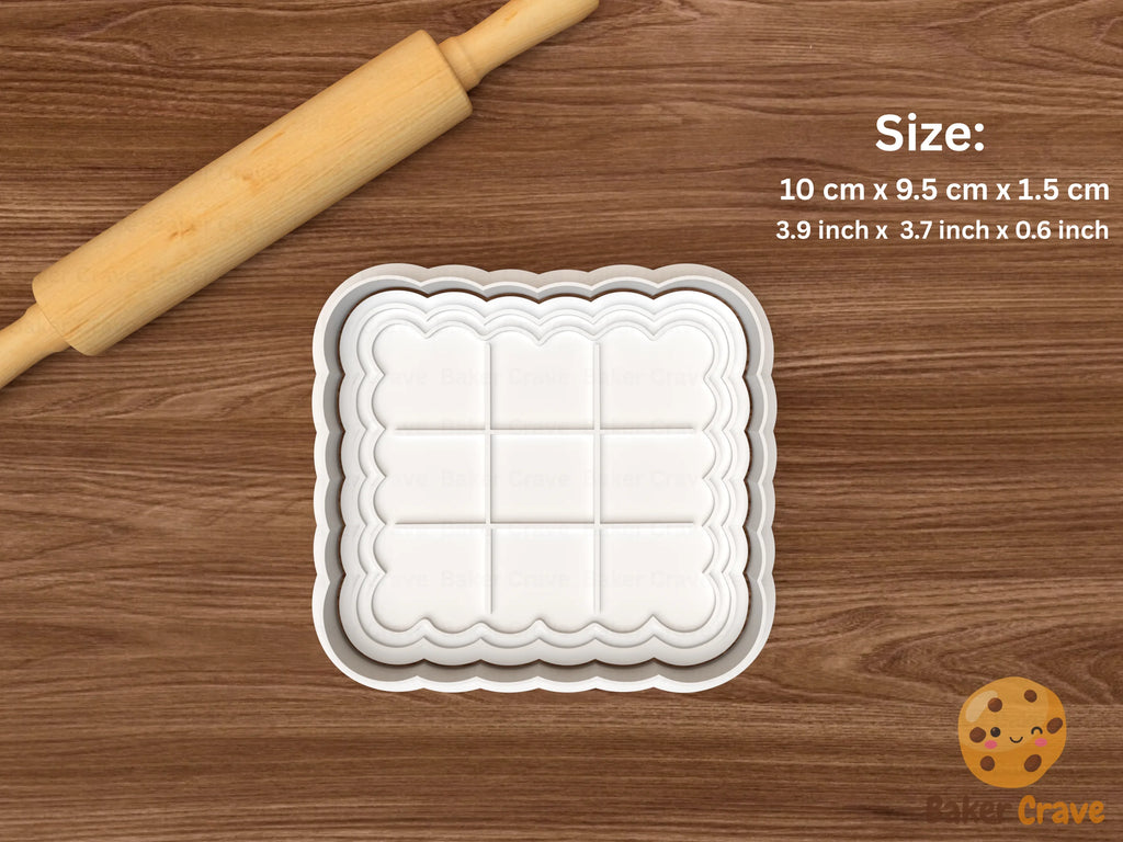 Valentine Tic Tac Toe Cookie Cutter Set STL File - tictactoe4