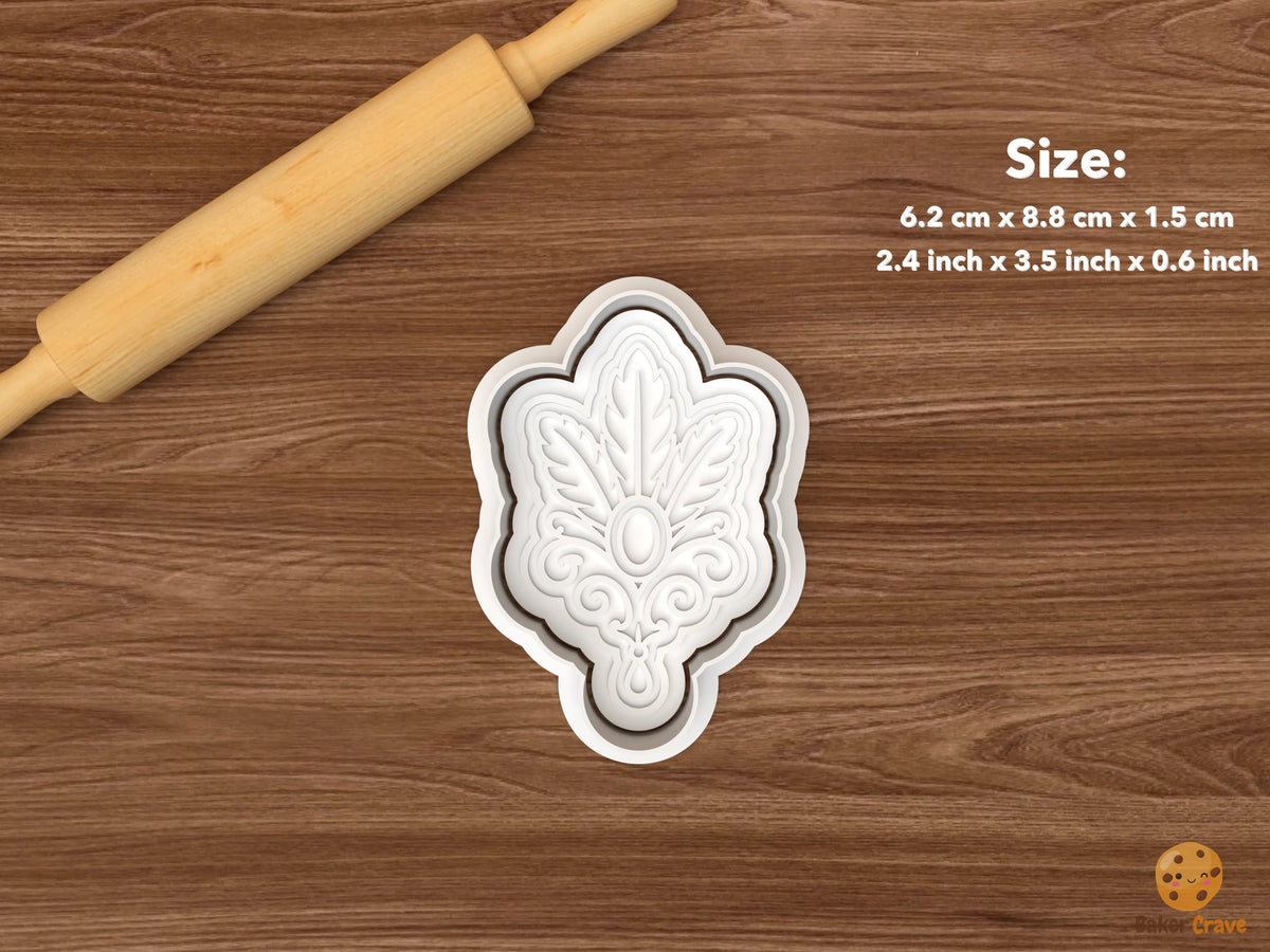Venice Carnival Cookie Cutter Set - single venetian ornament