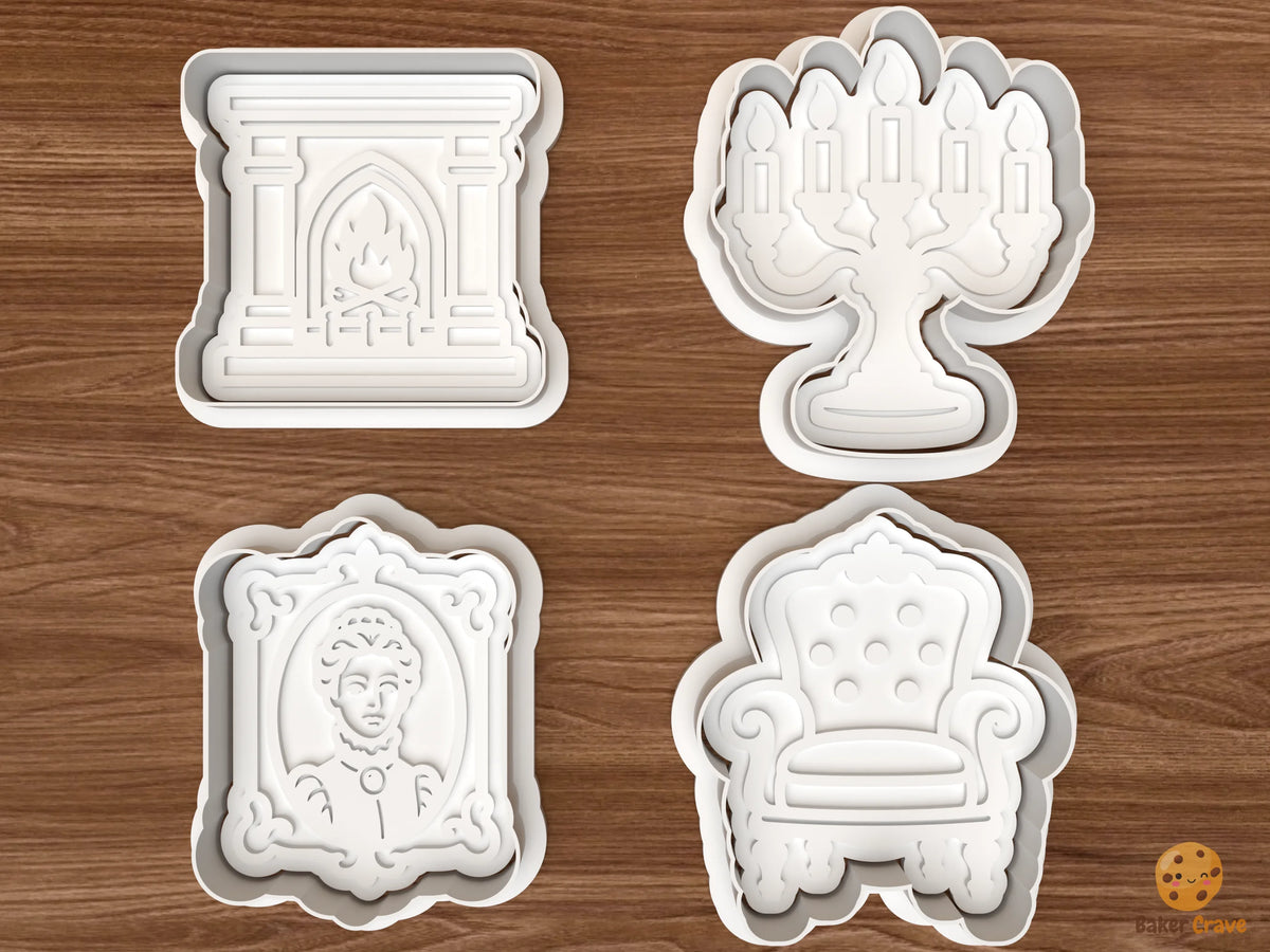 Victorian Halloween Parlor Cookie Cutter Set