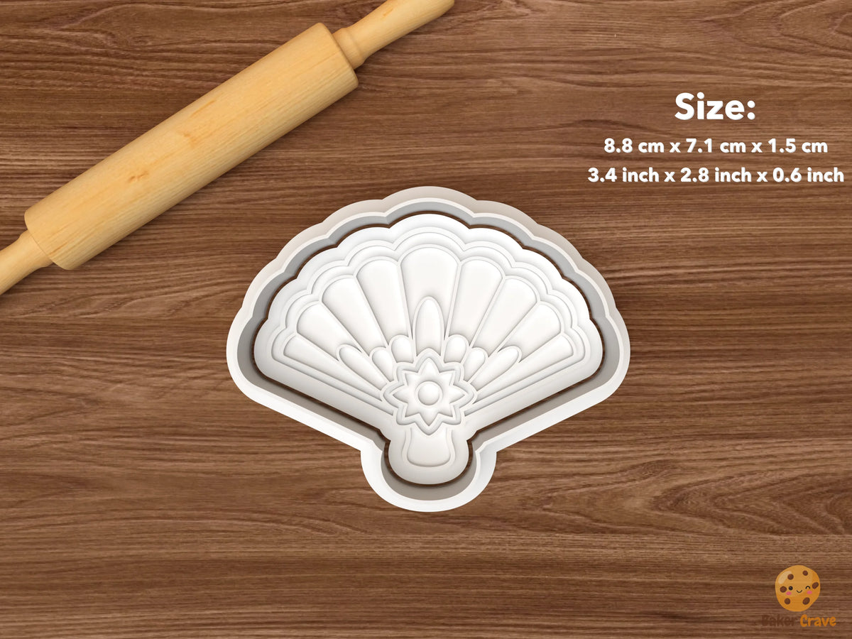 Victorian Paper Christmas Cookie Cutter Set STL File - single paper fan ornament