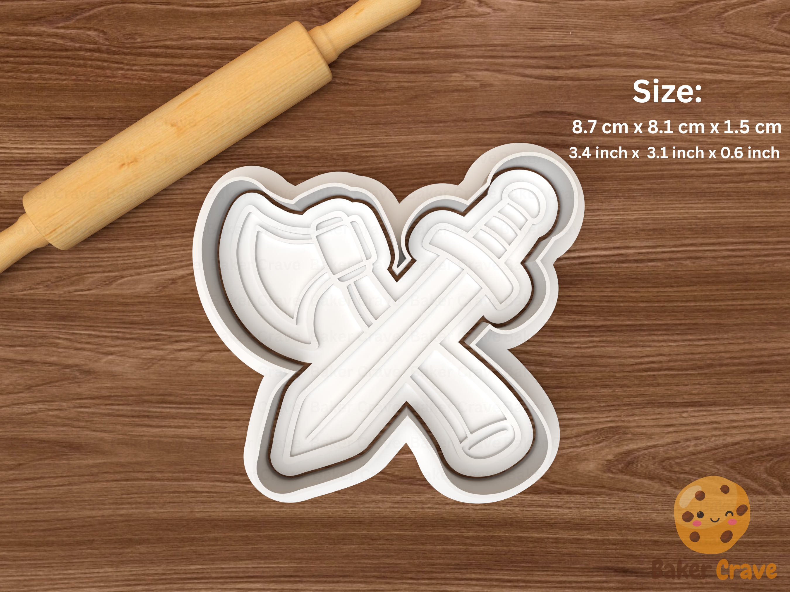 Viking Cookie Cutter Set STL File - viking4f