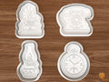 Vintage Antique Objects Cookie Cutter Set STL File - 01 set main