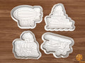 1900s Transportation Cookie Cutter Set STL File - vintage1