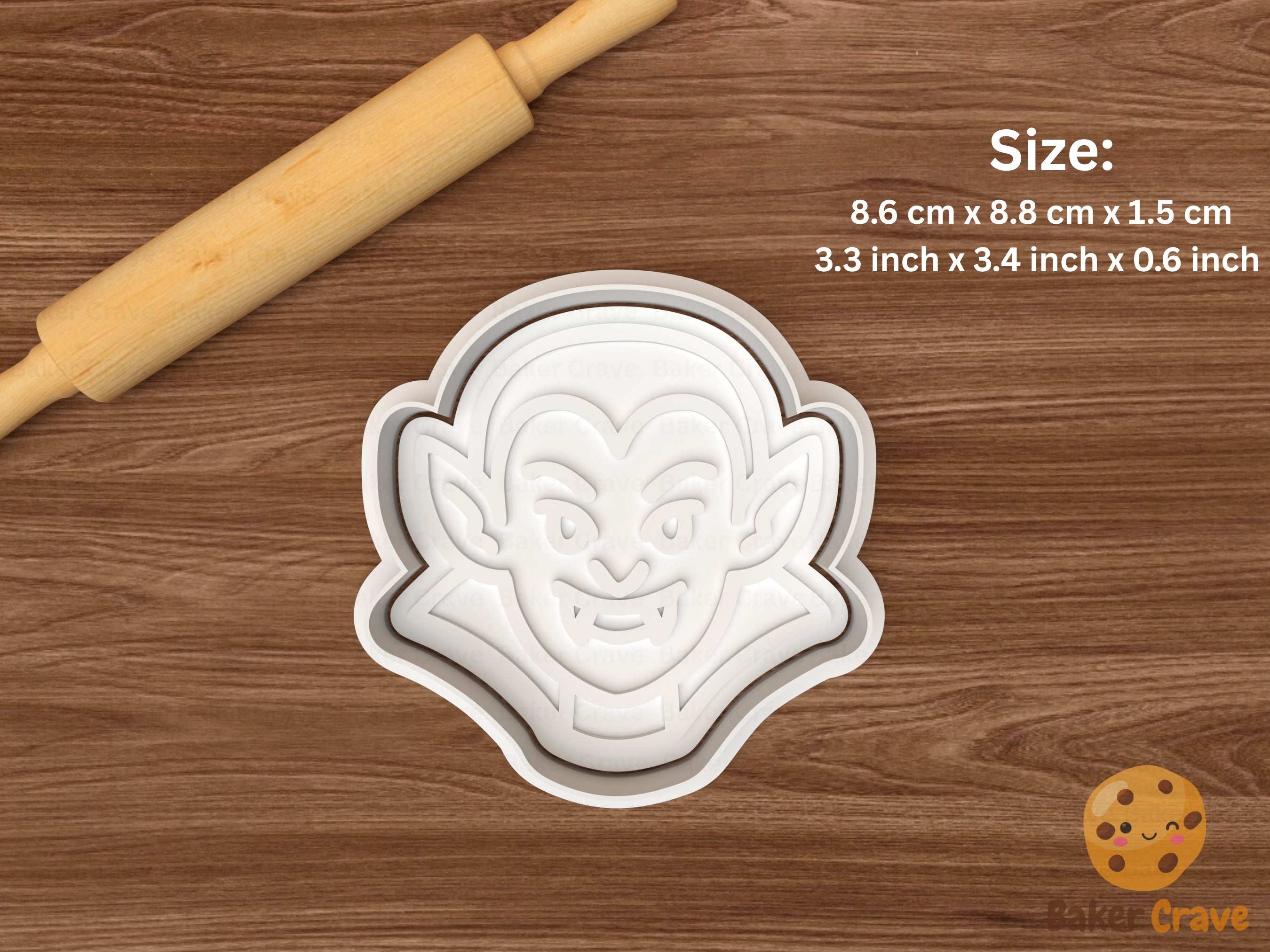 Vampire Cookie Cutter Set STL File - vmp4