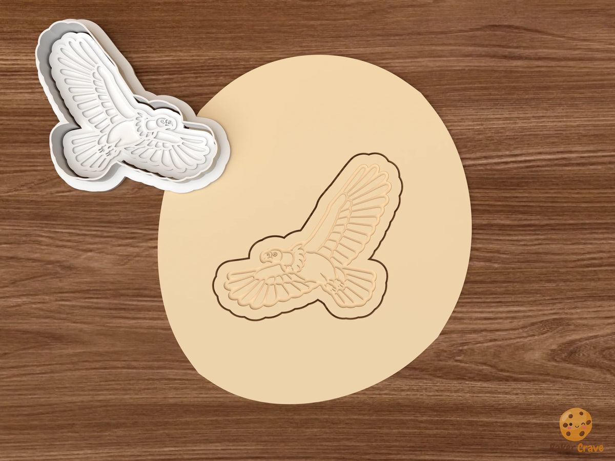 Vulture Cookie Cutter Set - dough flying vulture