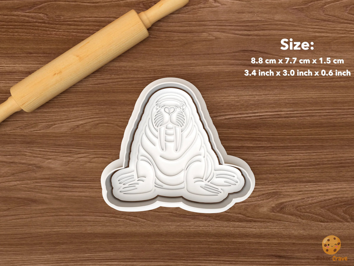 Walrus Cookie Cutter Set - single seated walrus