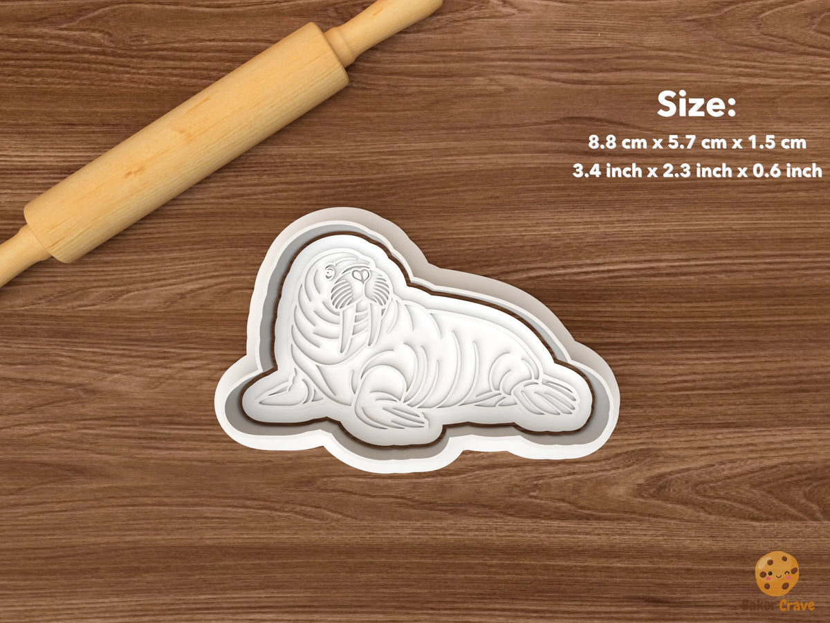 Walrus Cookie Cutter Set - single lying walrus