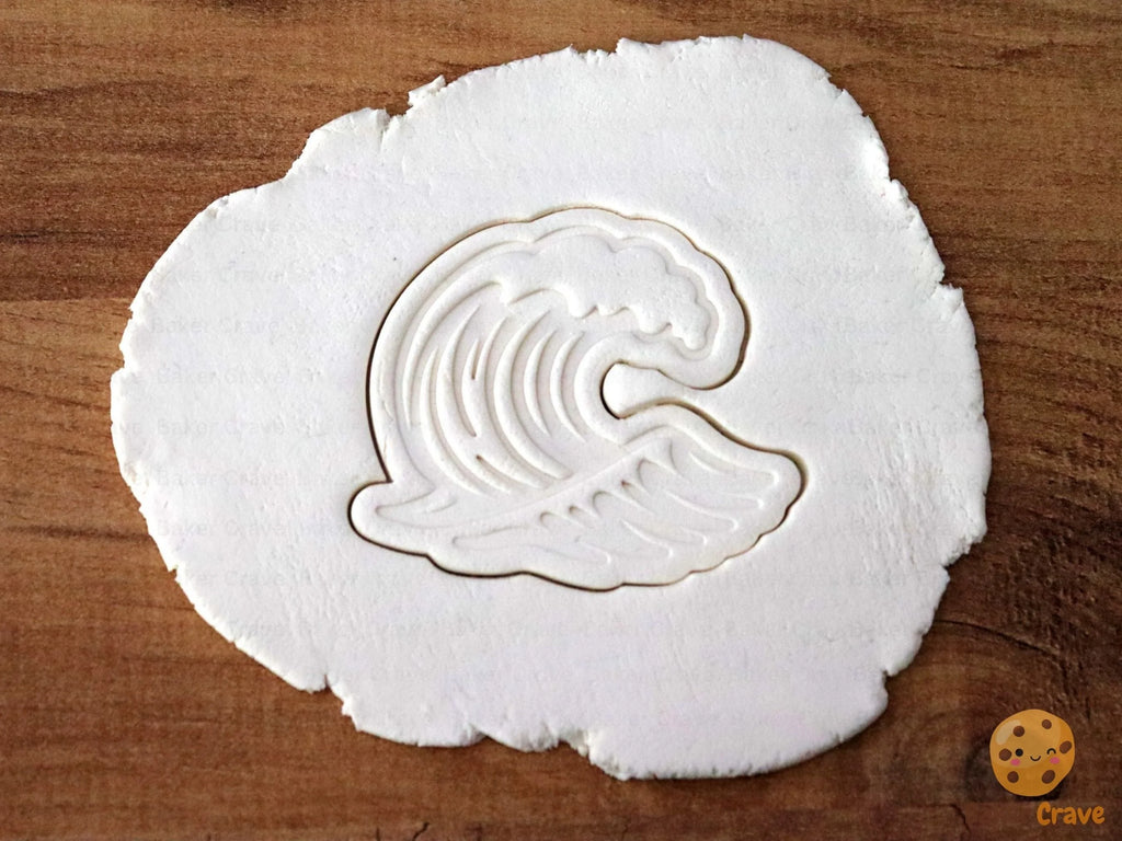Wave Cookie Cutter Set STL File - wave2cut