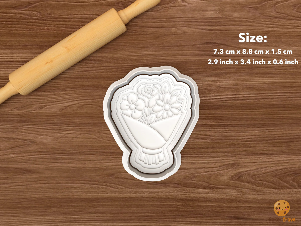 Wedding Flower Bar Cookie Cutter Set STL File