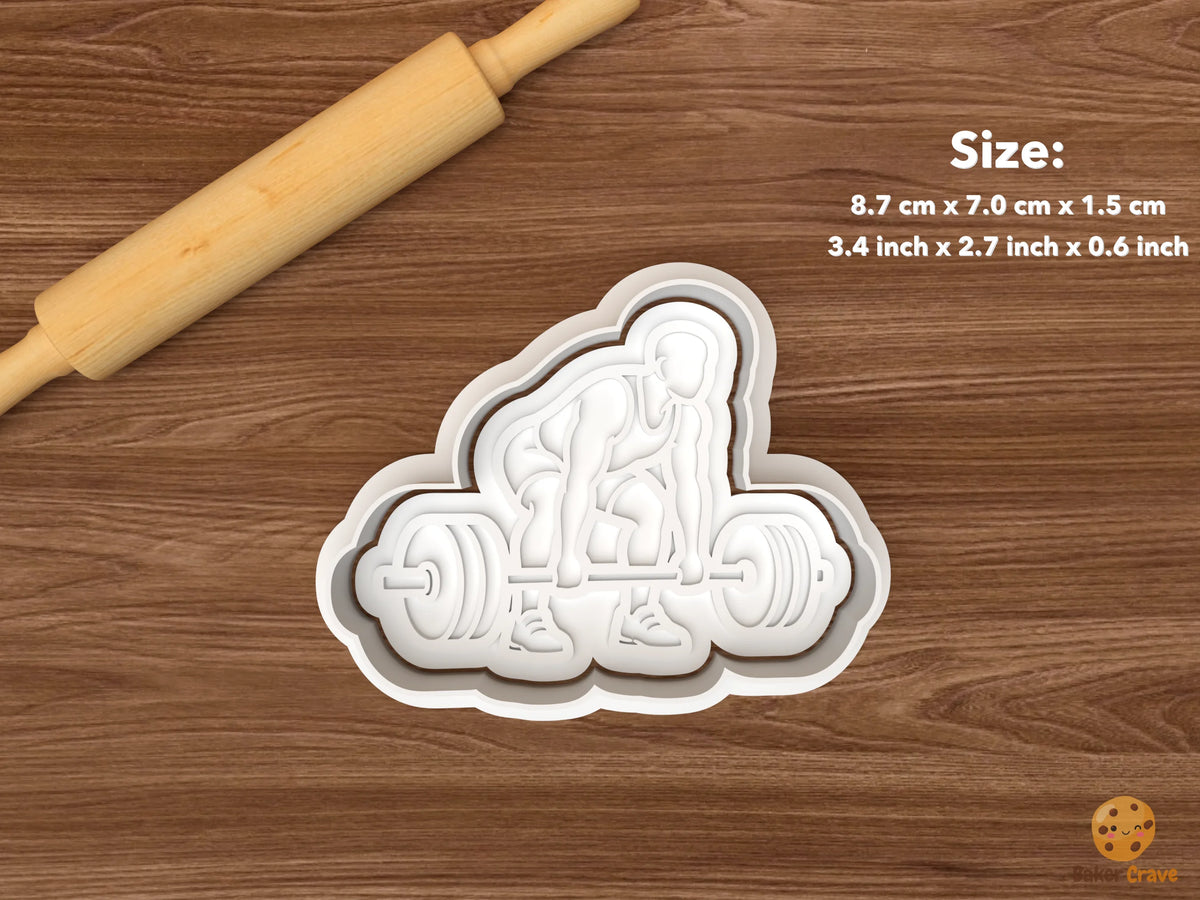 Weightlifting Cookie Cutter Set - single deadlift