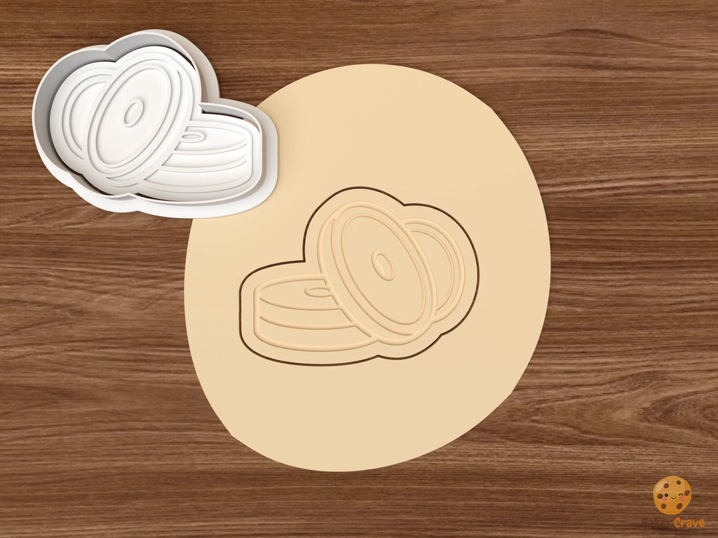 Weightlifting Cookie Cutter Set STL File - dough weight plates
