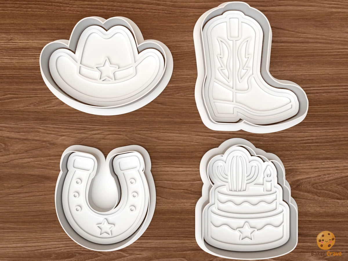 Western Birthday Cookie Cutter Set - 01 set main