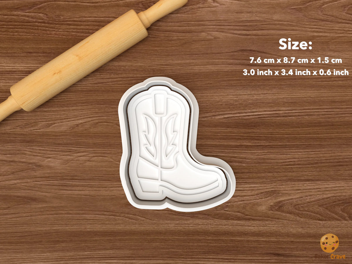 Western Birthday Cookie Cutter Set - single cowboy boot