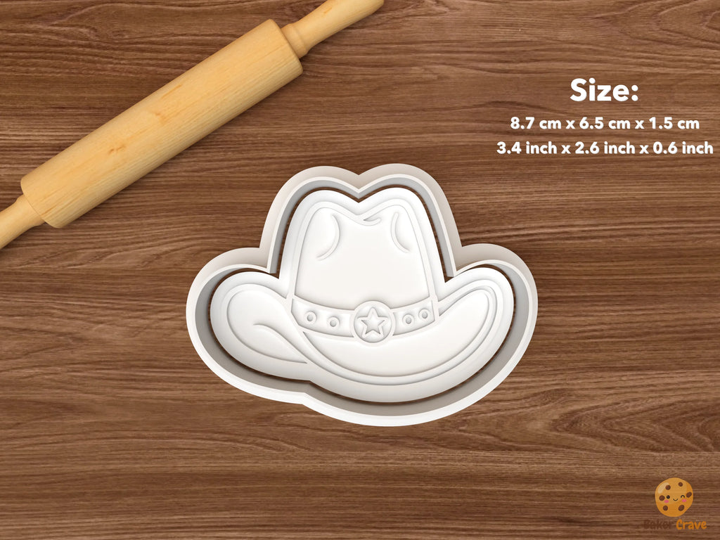 Western Ranch Cookie Cutter Set STL File - single cowboy hat