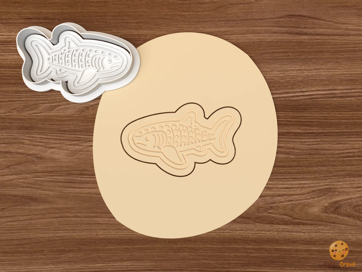 Whale Shark Cookie Cutter Set - dough whale shark side profile