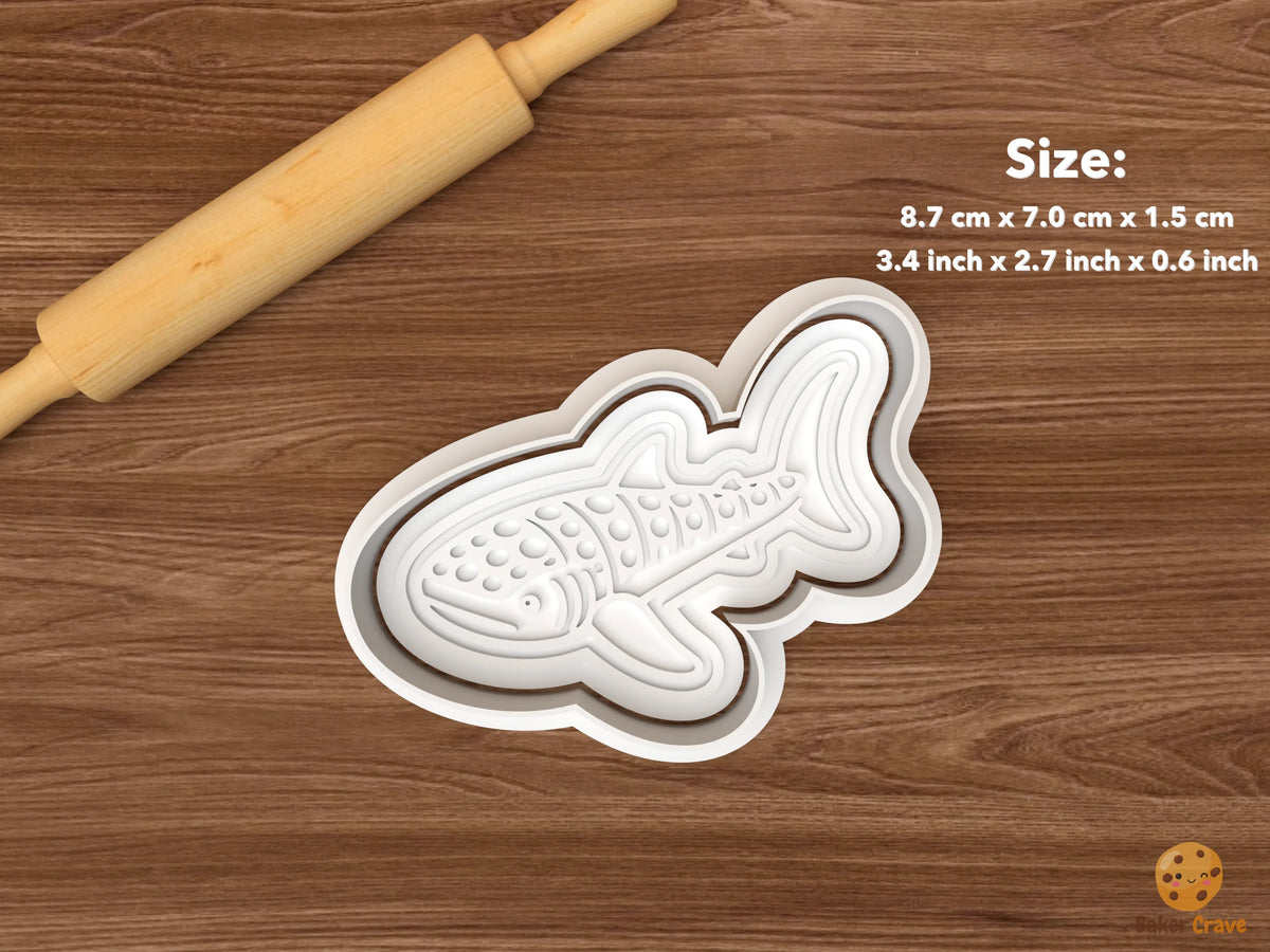 Whale Shark Cookie Cutter Set - single angled swimming whale shark