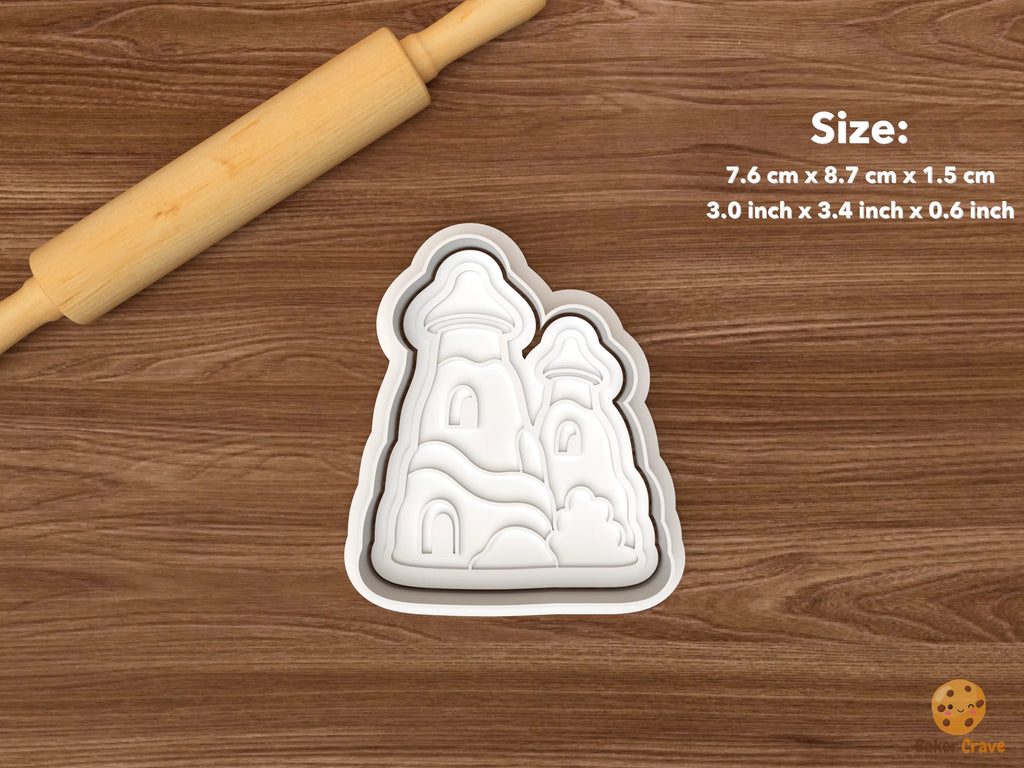 Whimsical Adventure Cookie Cutter Set STL File - single whimsical castle