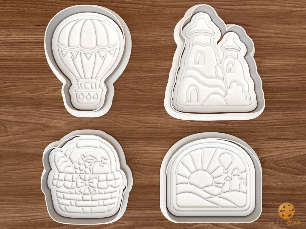 Whimsical Adventure Cookie Cutter Set STL File - 01 set main