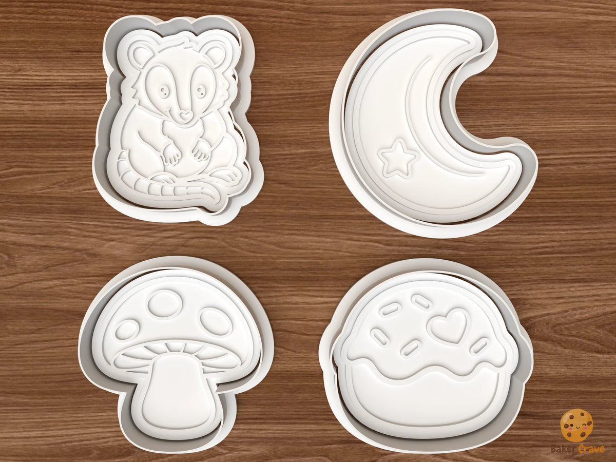 Whimsical Opossum Woodland Cookie Cutter Set - 01 set main