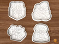 White Elephant Christmas Exchange Cookie Cutter Set STL File - 01 set main