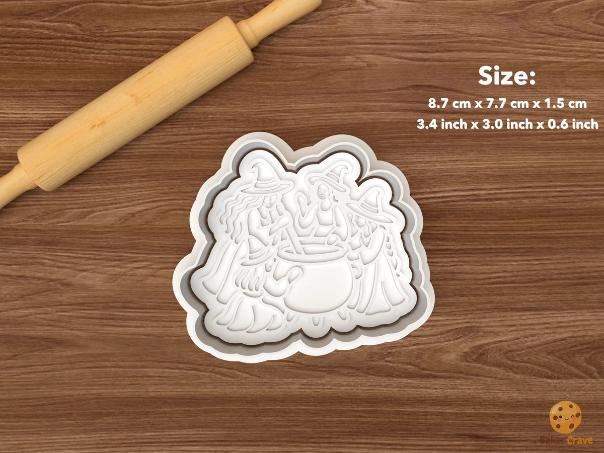 Witch Coven Gathering Cookie Cutter Set