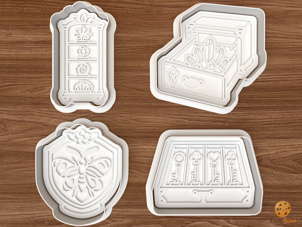 Witch Curiosity Cabinet Cookie Cutter Set