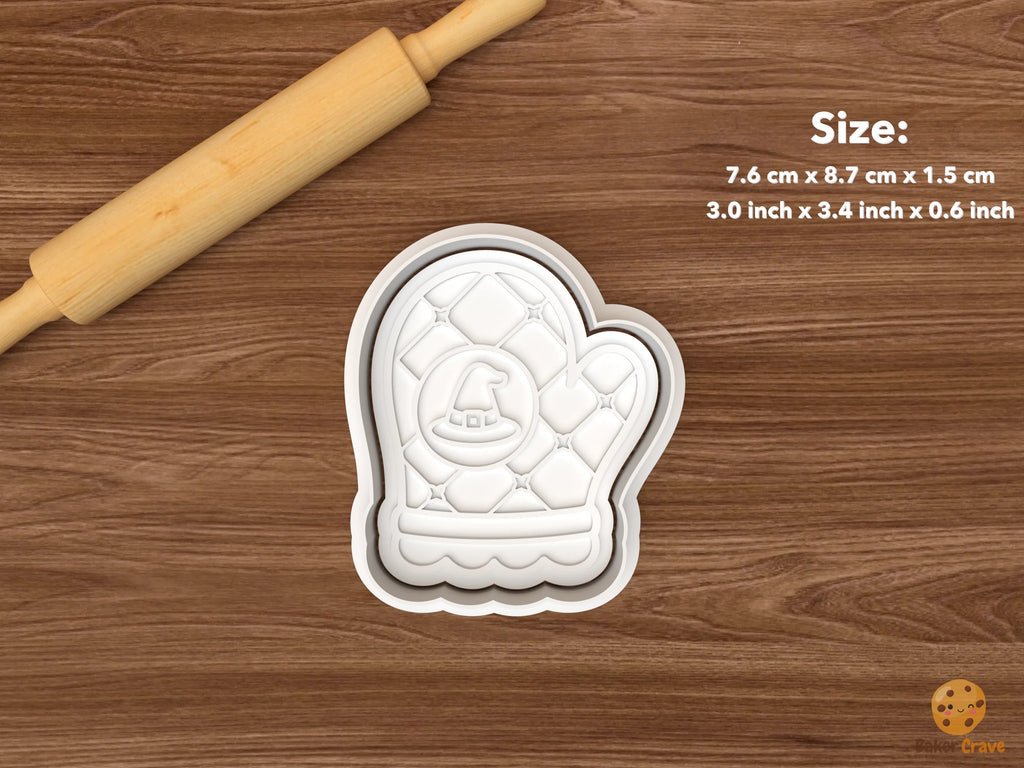 Witch Kitchen Cookie Cutter Set STL File - single witch oven mitt