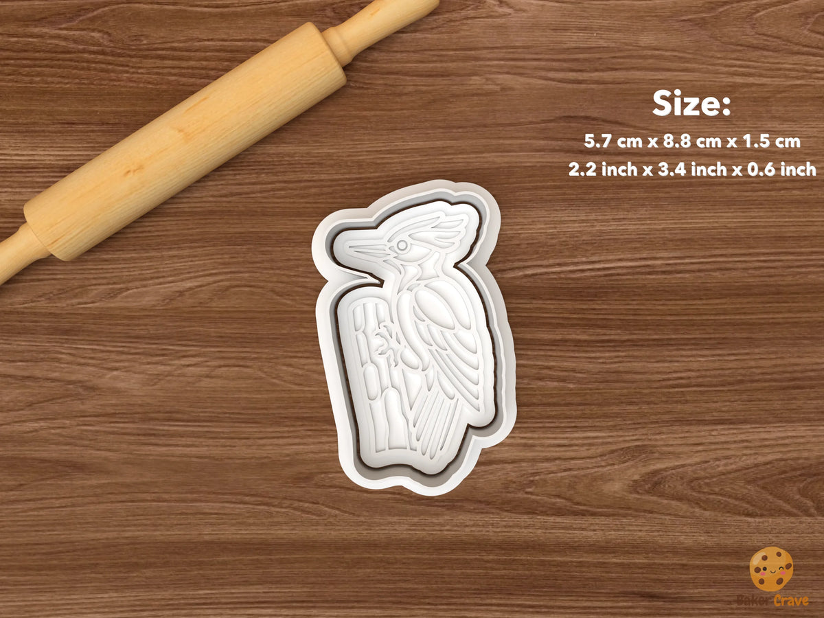 Woodpecker Cookie Cutter Set - single perched woodpecker