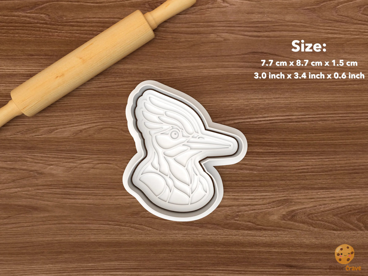 Woodpecker Cookie Cutter Set - single woodpecker head