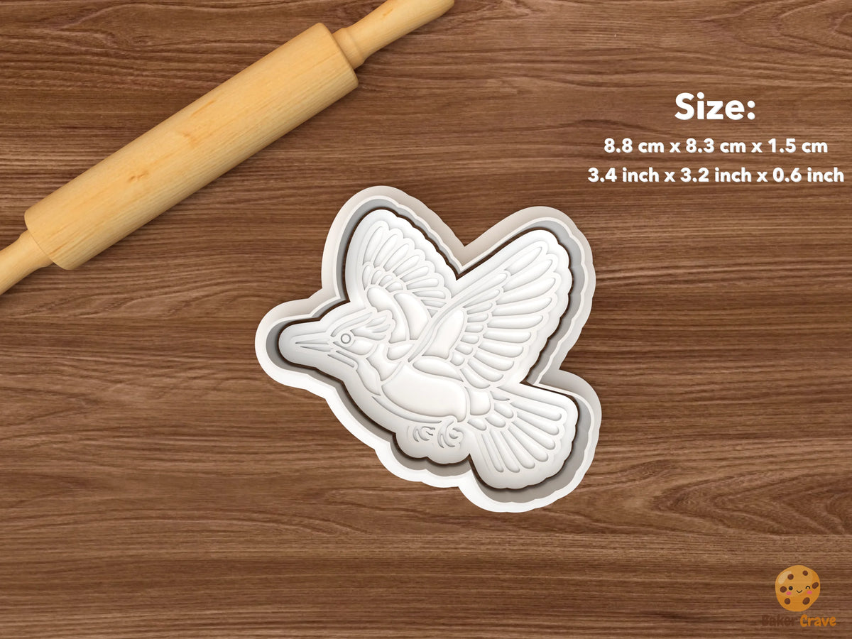 Woodpecker Cookie Cutter Set - single woodpecker in flight