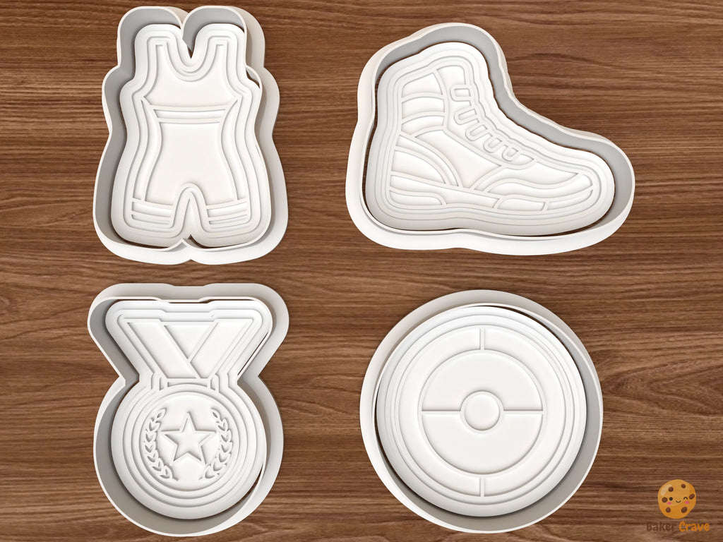 Wrestling Team Cookie Cutter Set STL File - 01 set main