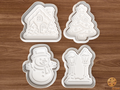 Christmas Town Cookie Cutter Set STL File - xmastown1fix