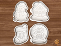 Christmas Winter Cookie Cutter Set STL File - xmasw1fix