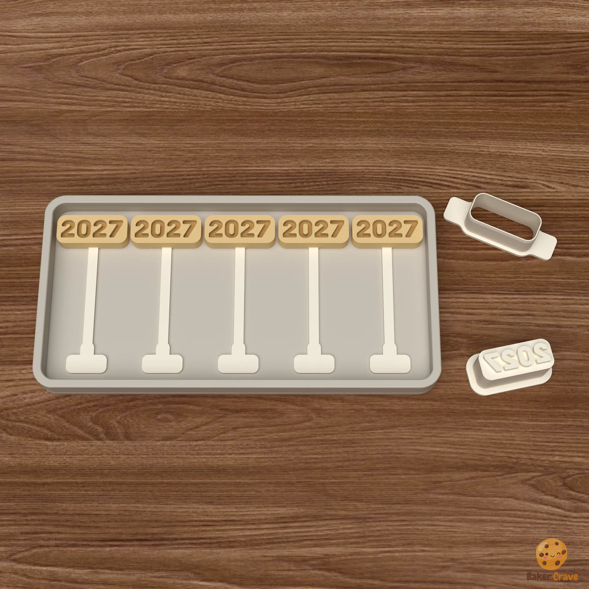 Year Cake Pop Mold STL File