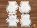 Cute Chunky Yeti Cookie Cutter Set STL File - yeti1fix