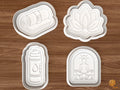 Yoga Wellness Cookie Cutter Set STL File - 01 set main
