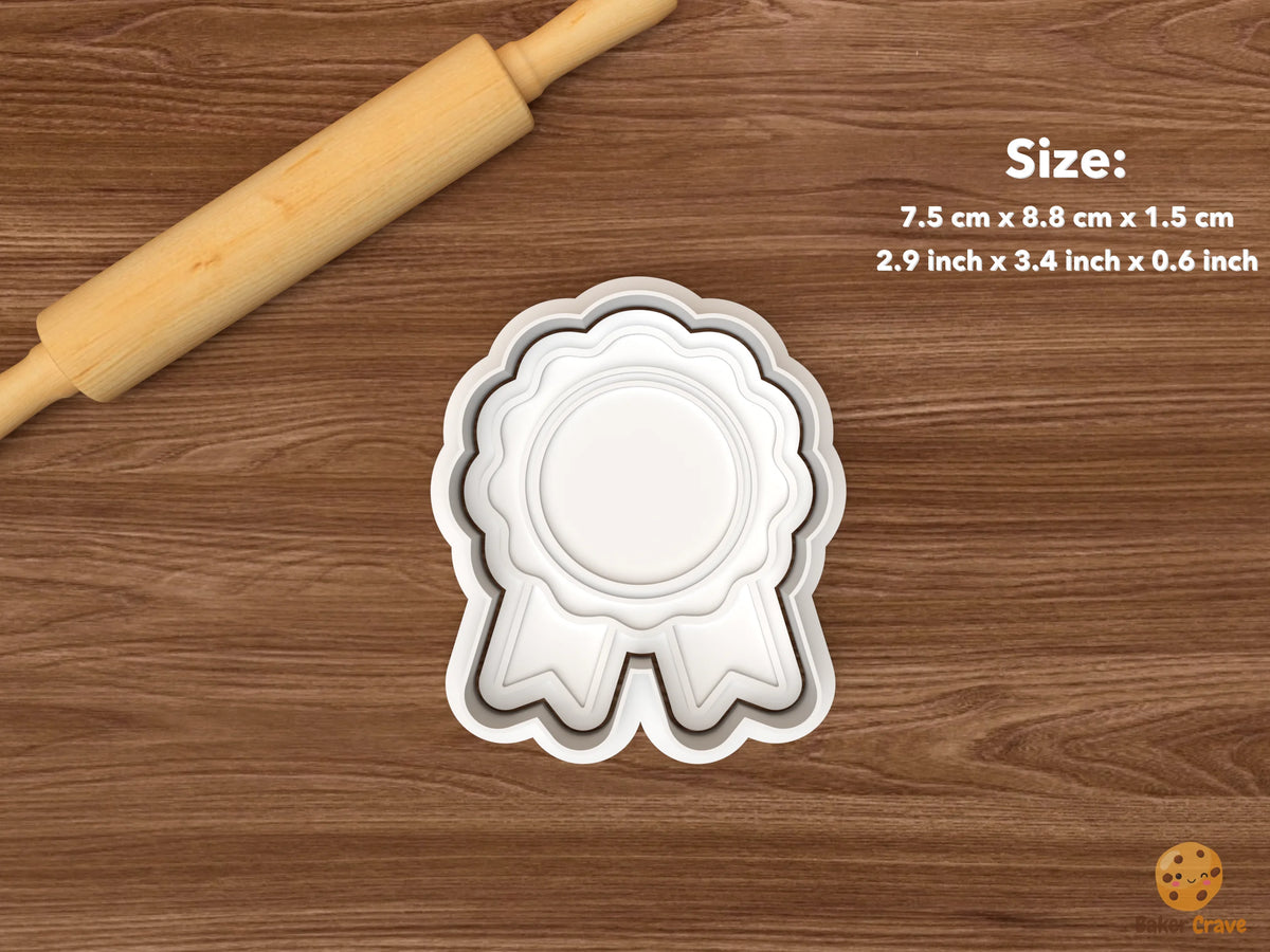Youth Skills Workshop Cookie Cutter Set - single award ribbon badge