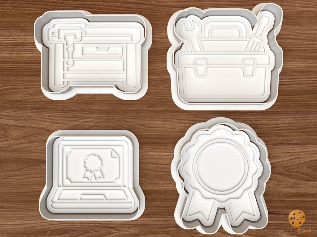 Youth Skills Workshop Cookie Cutter Set STL File - 01 set main